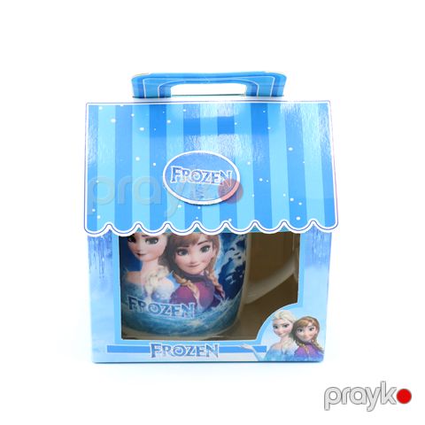 Disney Frozen Cizgi Filmi Personajı Gözəl Dondurulmuş Şahzadə Anna Elsa Olaf 400ml Keramika Fincan Hədiyyəlik Qutuda — Bakı