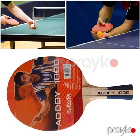 Butterfly Stolüstü Tennis Raketi Addoy 1000 Hamar Rezin Tenis Raketkası Dayanıqlı Tenis Roketkası — Bakı