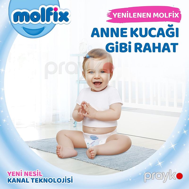 Molfix 3D 6 Beden Extra Large Bebek Bezi 38'li Extra Large Süper Molfix Uşaq Bezi N6 — Pampers və gigiyena, Bakı (2)