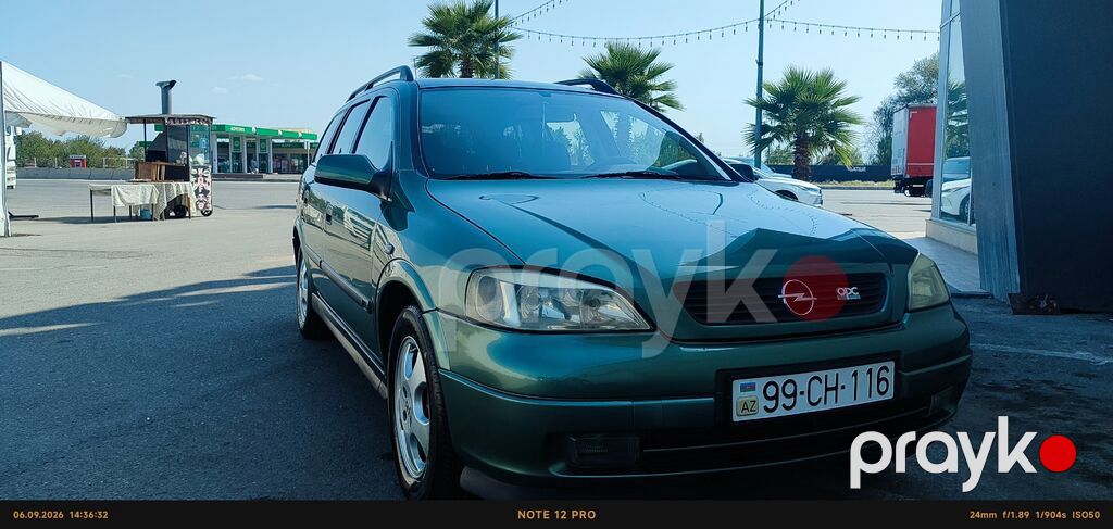 Opel Astra karvan (universal) – yaşıl rəng - Kuzov: universal, dam 99-CH-116 — Avtomobillər, Digah (6)