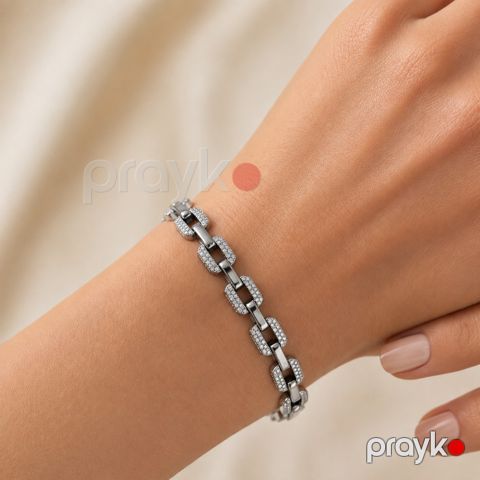 Qadınlar üçün qolbaq 34312317, paslanmayan polad — Bakı