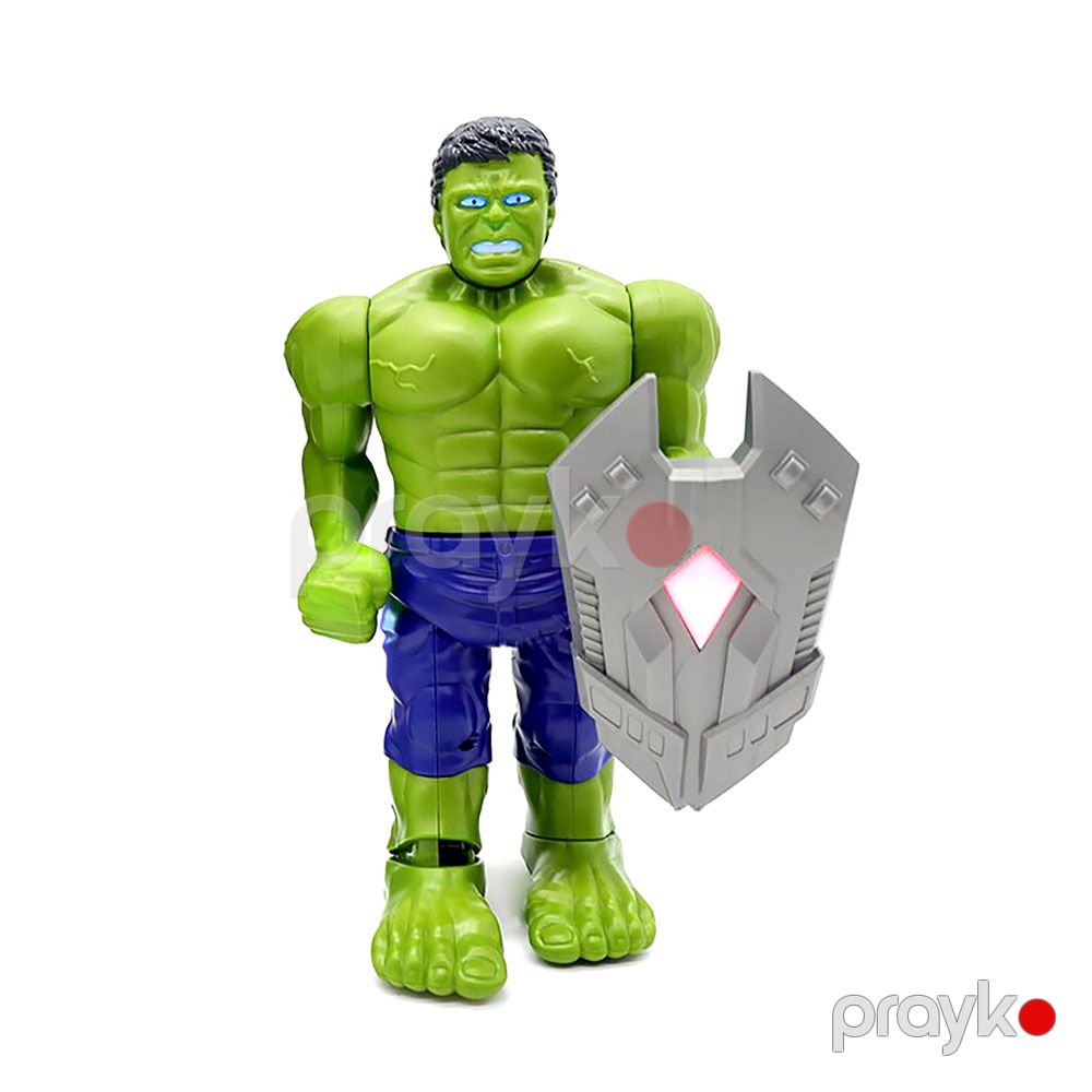 Hulk İşıqlı Səsli Super Qəhrəman Fırlanan Hərəkət Edən Oyuncaq Robot — Oyuncaqlar, Bakı (2)