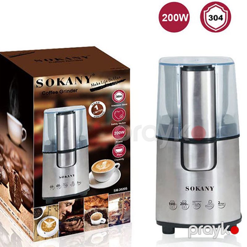 Sokany SK-3020S - Sürətli və Effektiv Kofe Üyüdən Cihaz — Digər mətbəx texnikası, Bakı (6)