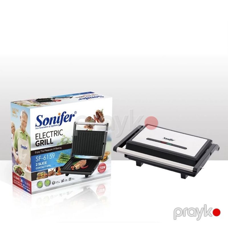 Sonifer SF-6159 Yüksək Keyfiyyətli Toster Çoxfunksiyalı Qril Sendvic Maşını 1200W — Toster və vaflyasıcı, Bakı (5)