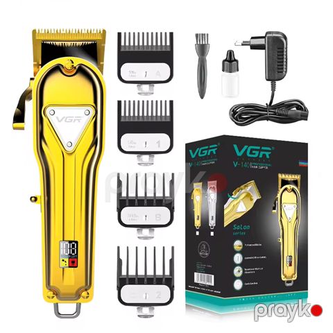 VGR V-140 Doldurula Bilən SimSiz Təraş Maşını Kişilər Üçün Saç Saqqal Təraş Maşını Trimmer — Bakı