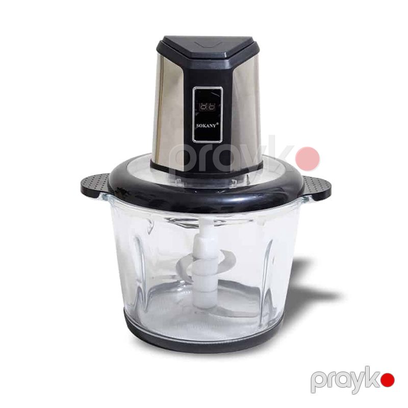 LED Ekranlı Doğrayıcı Sokany SK-06023 Qida Doğrayıcı 3l Hecimli Şüşə Mətbəx Doğrayıcısı 800v — Blenderlər, xırdalayanlar və mikserlər, Bakı (4)