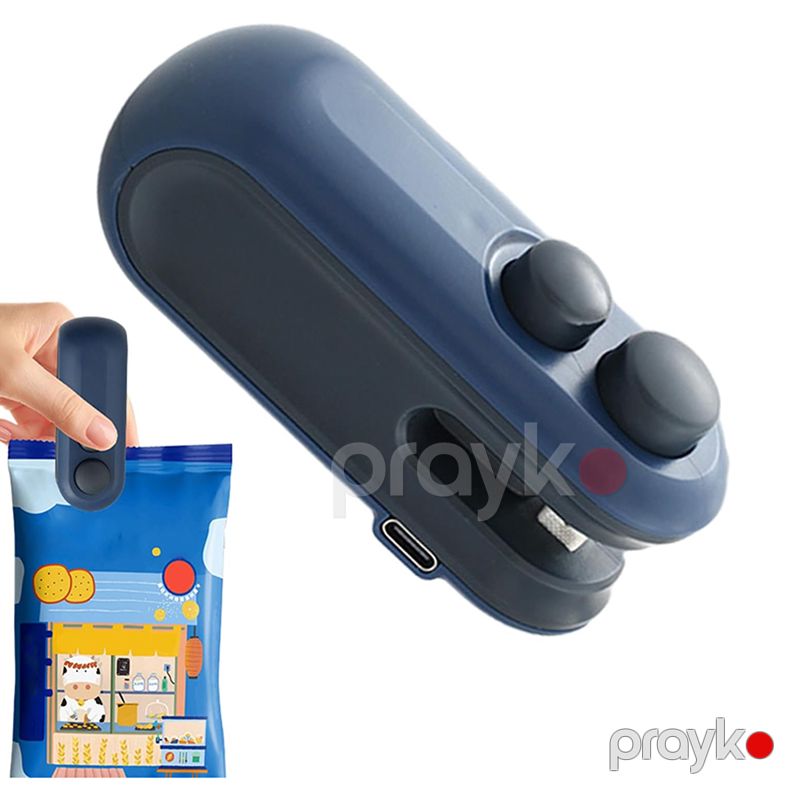 Portativ Qıda Ambalajı Plastik Torba Paketləyici Təkrar Şarj Edilə Bilən Mini Paket Klip Mühürləyici Qida Paketləmə Cihazı — Qablar və mətbəx əşyaları, Bakı (7)