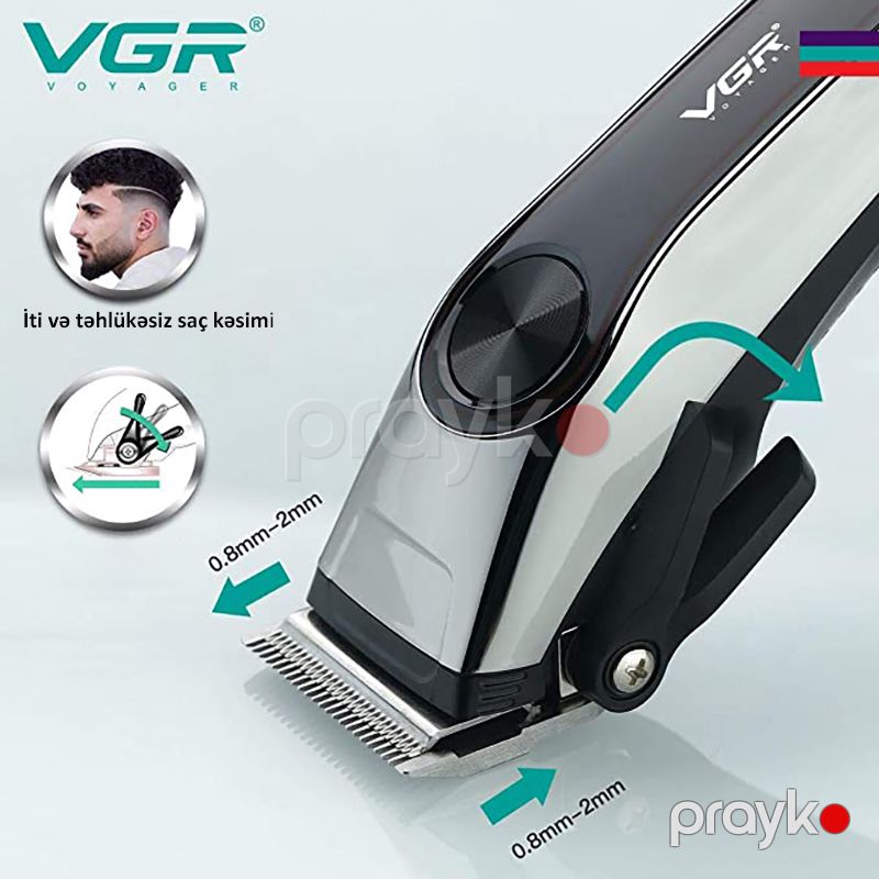 Kişilər üçün VGR Saç Qırxan Bərbərlər üçün Peşəkar Saç qırxan Saç Kəsmə Dəsti Simsiz Saç Qırxanlar Kişilər üçün Saç kəsənlər V-289 — Usturalar, trimmerler və epilyatorlar, Bakı (6)