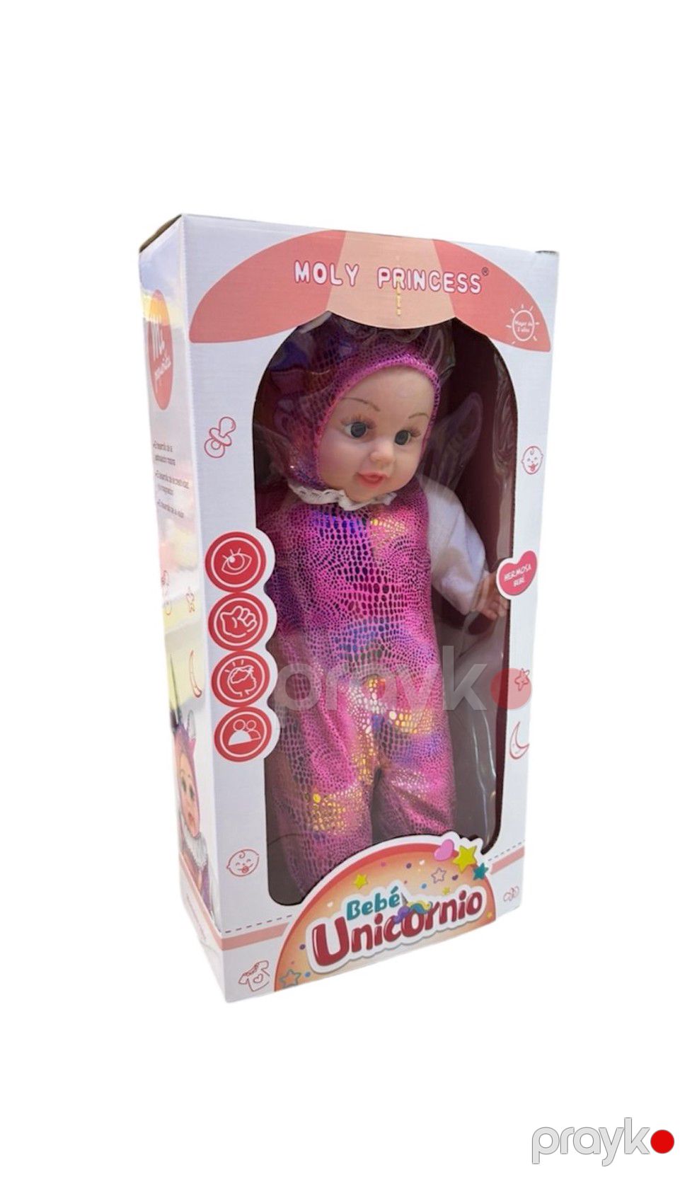 Kukla Moly Princess Unicornio HA-DJSCR-7, 50 sm, çəhrayı — Mallar, Bakı (2)
