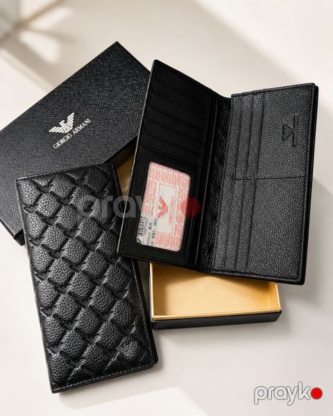 Kişilər üçün pul kisəsi smx1, dəri, qara, 18x10 sm — Bakı