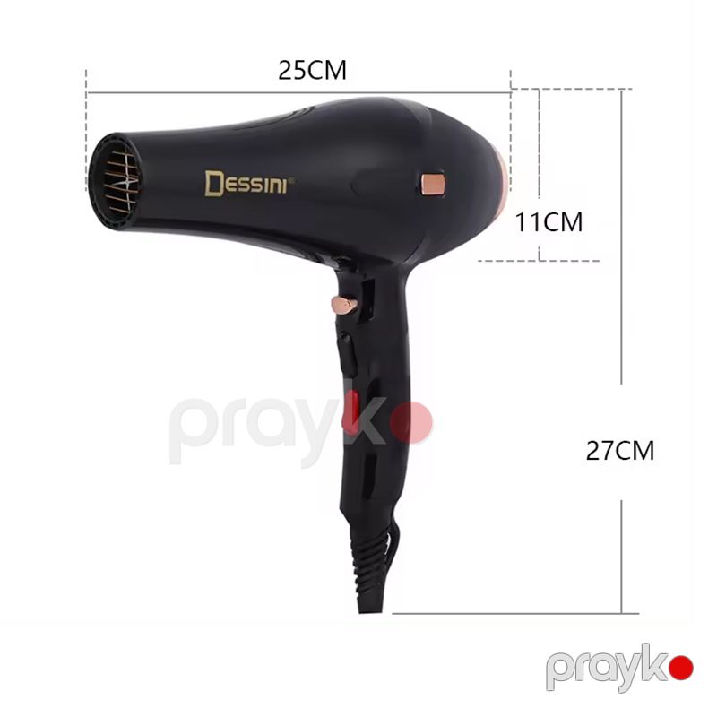 Dessını DS-5581 Yüksək Sürətli Hava Feni Peşəkar Fen 3000W Gücündə Yüksək Keyfiyyətli Hava Feni — Fən, Bakı (2)