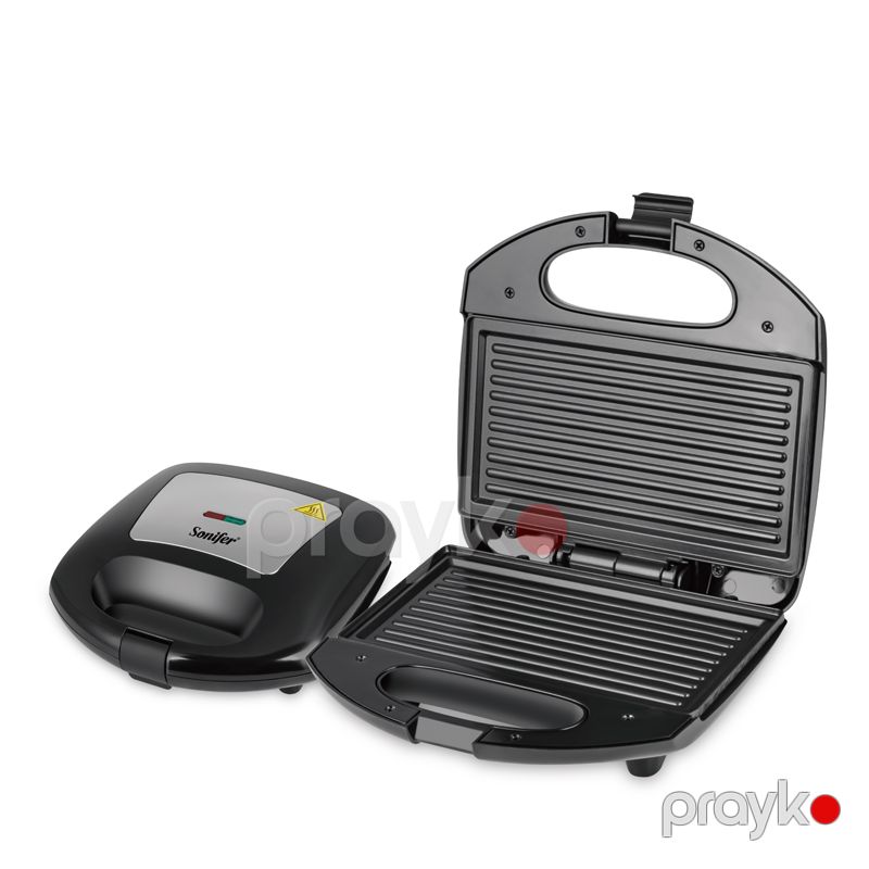 Sonifer SF-6189 - Toster, Tost və Sendviç Hazırlama, 750W Güc, İki Dilim, Paslanmayan Polad, Plastik Material — Toster və vaflyasıcı, Bakı (3)