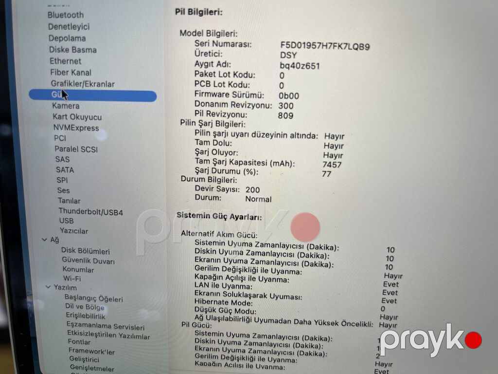Apple Macbook Pro A2141 Intel Core i7 2.6GHz RAM 16GB DDR4 SSD 512GB — Apple Macbook, Bakı (7)