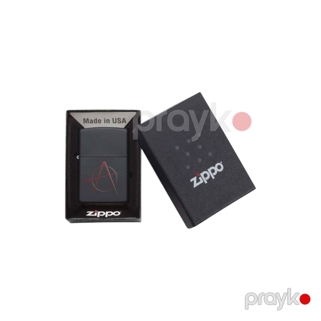 Alışqan Zippo Anarchy Symbol Black Matte — Şəxsi əşyalar, Bakı (3)