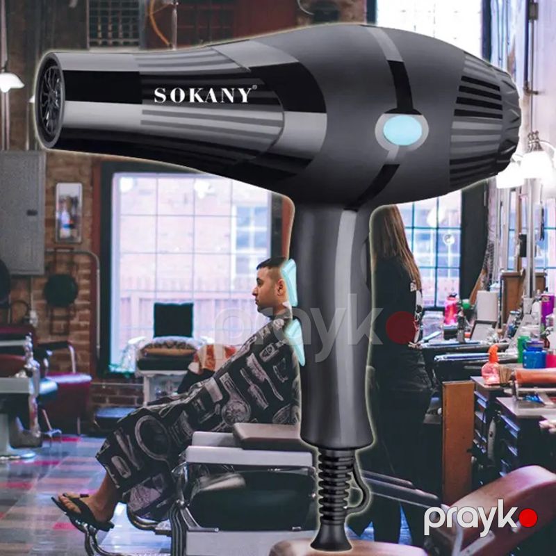 Sokany Yüksək Temperaturlu Elektrikli Saç Qurutma Feni Portativ 3 Sürət Ayarlıı İonik Saç Qurutma Feni HS-3210 — Fən, Bakı (5)