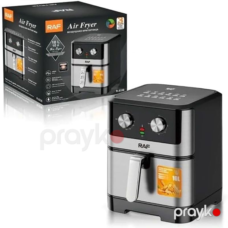 RAF R.5338 Elektrikli Qızardıcı 1800W Gücə Məxsus Mətbəx Üçün Böyük Tutumlu Elektrikli Qızardıcı Maşın Airfryer 10L — Digər mətbəx texnikası, Bakı (6)