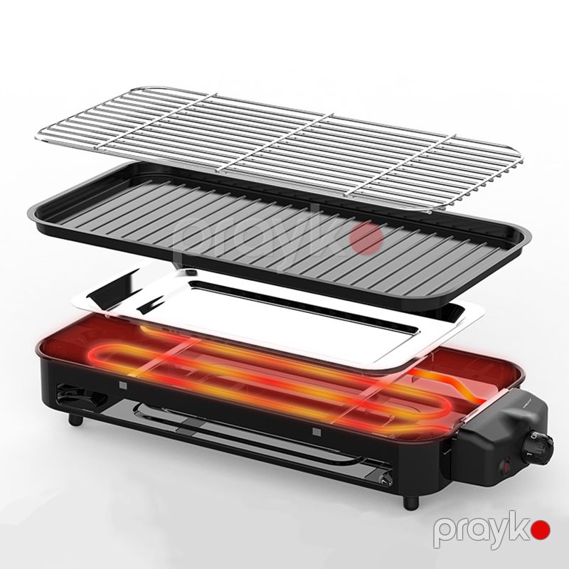 Sokany Çoxfunksiyalı Eıeltrikli Barbekü Qril Manqal 1500W Gücündə Yapışmaz Oda Davamlı Yapışmayaz Polad Örtük — Toster və vaflyasıcı, Bakı (4)