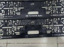 Toyota qeydiyyat nişanı qabı — Bakı