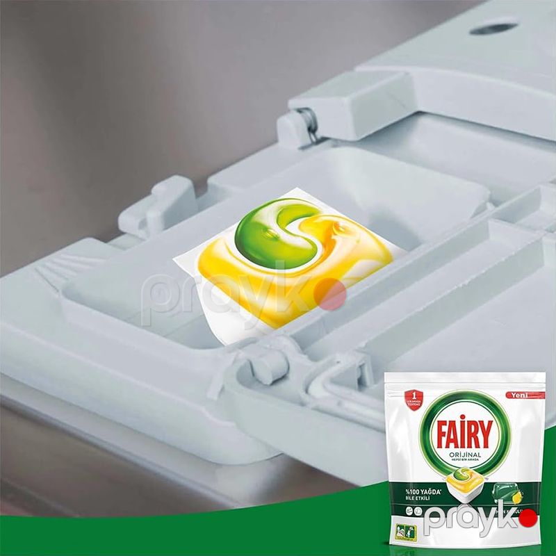 Fairy Limon Qoxulu Qab Yuyucu Kapsul 60 ədəd Bulaşık Makinesi İçin Yuyucu Deterjan Kapsülü — Mallar, Bakı (5)