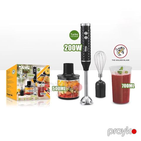 DSP KM1143 Çoxfunksiyalı Blender Əl Blenderi Yumurta Çırpıcı Blender 200W — Bakı