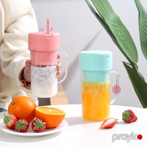 Portativ Kiçik Elektrikli Şirəçəkən Paslanmayan Polad Kokteyl Blenderi Şirəçəkən Fincan Smoothie Blender Protativ Mətbəx Ələti — Bakı