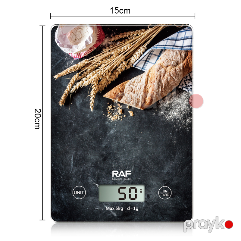 Raf R.10004﻿ - Elektron Mətbəx Tərəzisi, 5 kq Tutum, Dəqiq Ölçmə, LCD Displey — Tərəzi, Bakı (4)