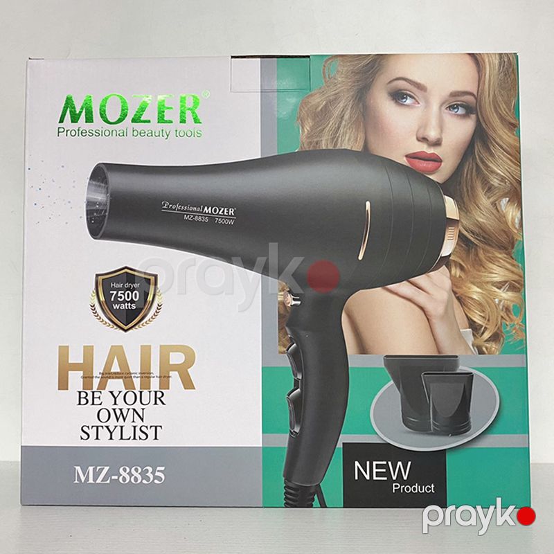 Professional Mozer Fen 7500W MZ-8835 3 Temperatur Rejimli Yüksək Sürətli Saç Qurutma Maşını — Fən, Bakı (6)