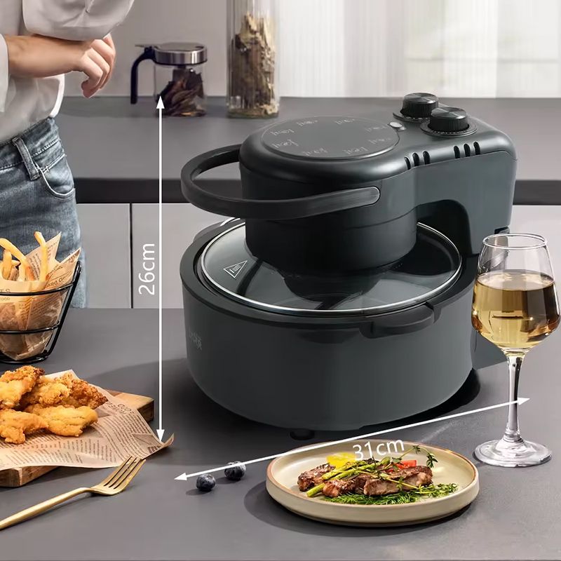 Star ST-9697 Rəqəmsal Ağıllı Rritöz 5L Elektrikli Hava Fritözü Yapışmaz Bişirmə Səhtinə Sahib Peşəkar Air Frey — Digər mətbəx texnikası, Bakı (6)