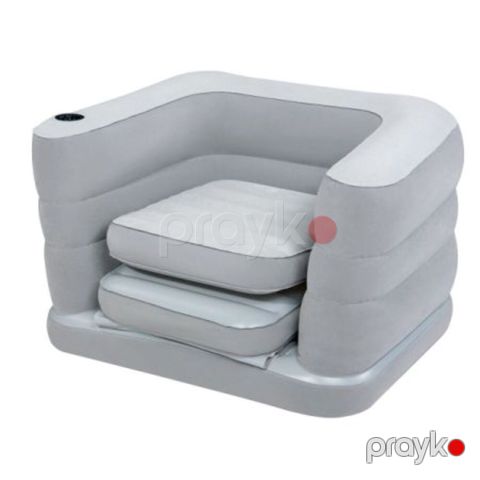 Şişmə kreslo-çarpayı Bestway, 200x102x64 sm, açıq boz — Bakı