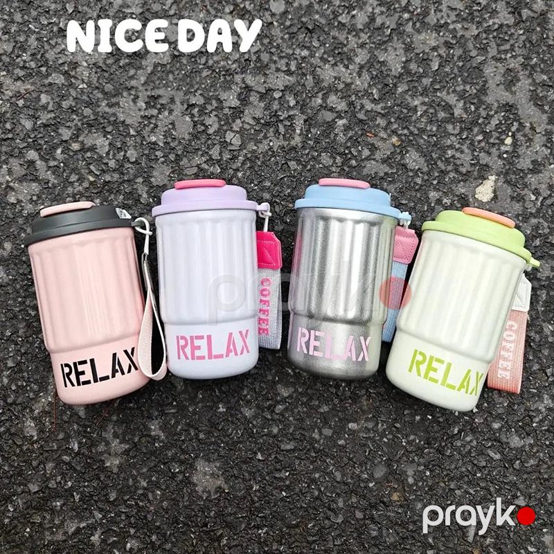 Termos 450ml Paslanmayan Polad Bottle Vakuum Rolex Termos Qəhvə Çay Su Termosu səyahət üçün fincan — Termos və termoş, Bakı (4)