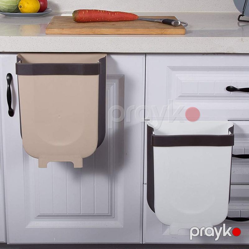 Mətbəx Üçün 2 Ədəd Yüksək Keyfiyyətli Qatlana Bilən Protativ Zibil Qutusu 9L Tutuma Malik Plastik Rəngli Zibil Qutusu — Mallar, Bakı (5)