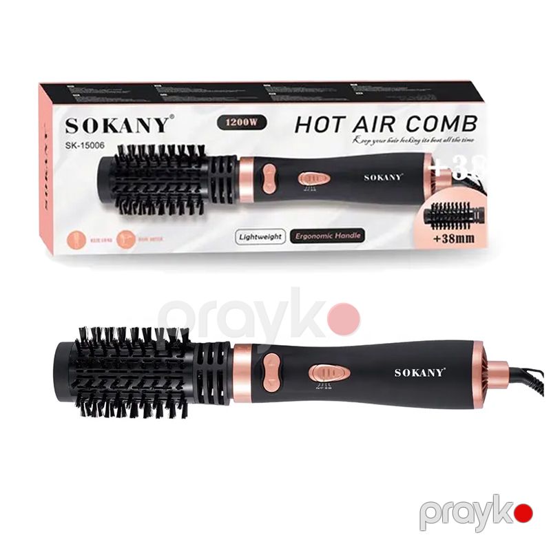 Sokany SK-15006 Çoxfunksiyalı Saç Feni Saç Şəkilləndirici Fen Saç Quruducu Daraqlı Fen 1200W — Fən, Bakı (4)