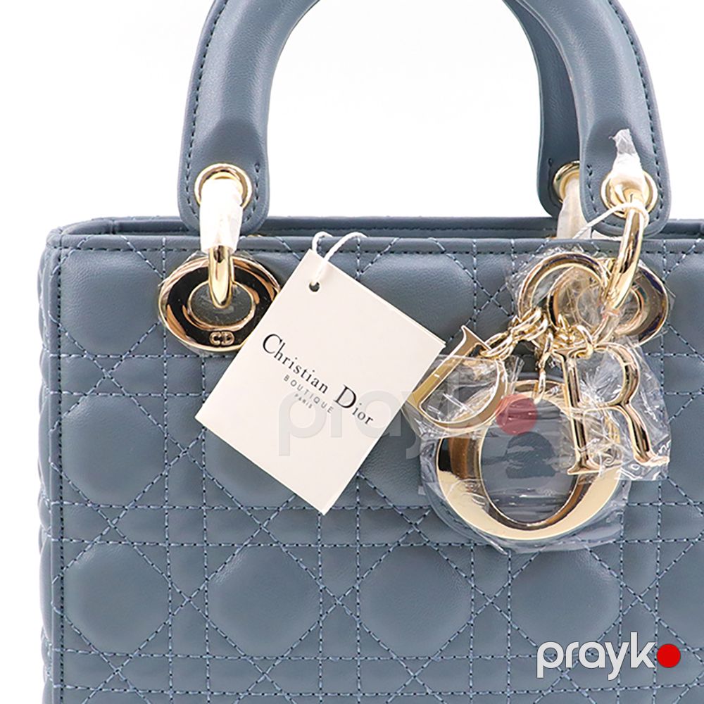 Göy Gradient Ombre Stili Christian Dior Dior Lady Qadın Çantası Mavi — Çantalar, çamadanlar, cüzdanlar, Bakı (4)