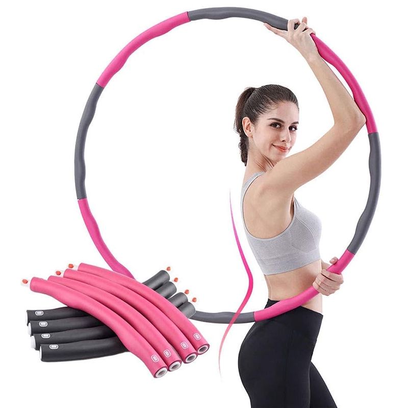 Bənövşəyi Rengli Halqa 94 sm Dayanıqlı Ağırlıqlı Hula Halqalı Fitnes Məşq Avadanlığı 94 sm İdman Zalı Məşq Hula Halqası — İdman, hobi, istirahət, Bakı (4)