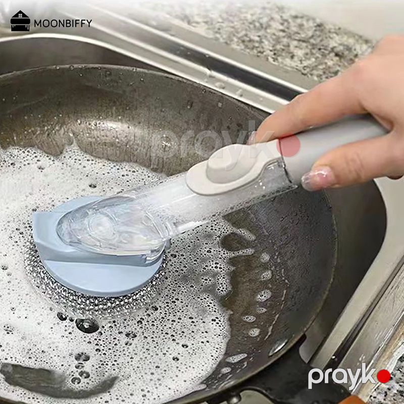 2-də 1 Qabyuyan Süngər Sabun Yağ Təmizləyici Sızdırmaz Potty Fırça Qabyuyucu Mətbəx Aləti — Mallar, Bakı (5)