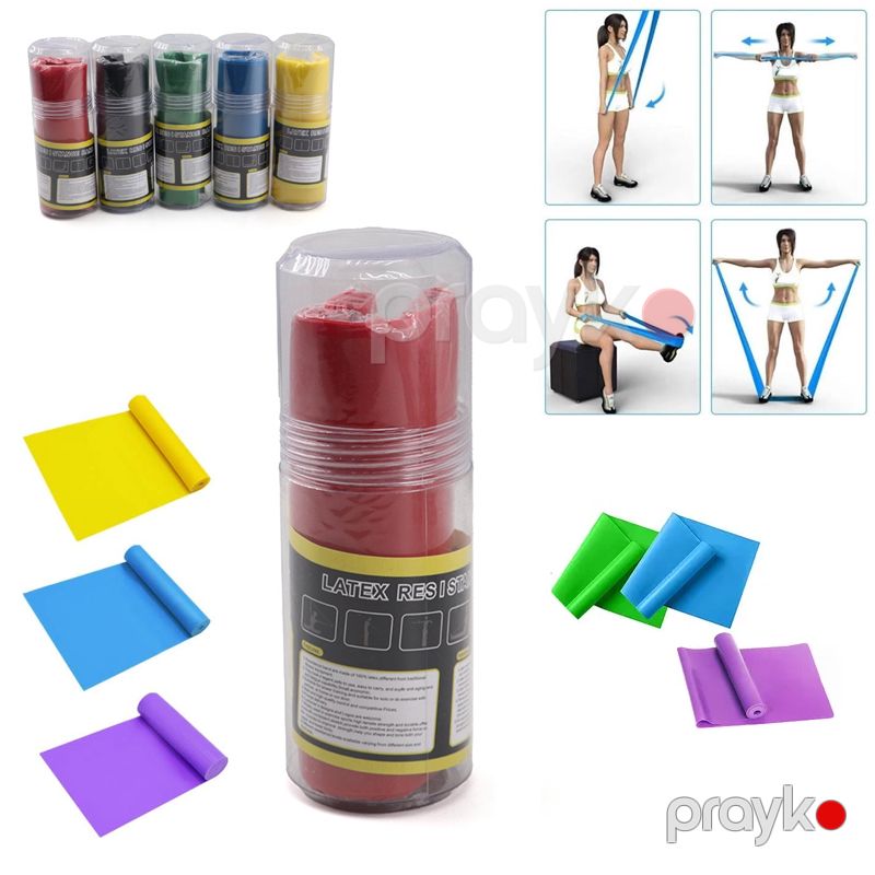 Pilates Yoga Müqavimət Bandı Davamlı Fitness Elastik Bands Müxtəlif Məşq Qrupları Üçün Elastik Band — Fitness və yoqa, Bakı (4)
