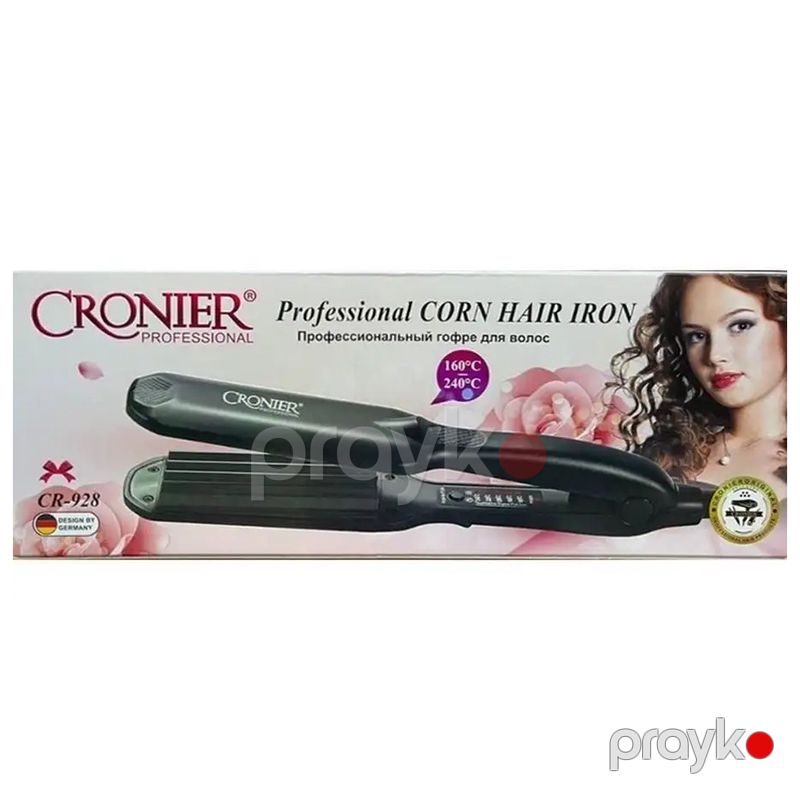 Cronıer Buruq Feni CR-928 Saç Burma Feni Professional Saç Buruq Feni Qara Cronier CR-928 Su Dalğası Feni — Fən, Bakı (6)