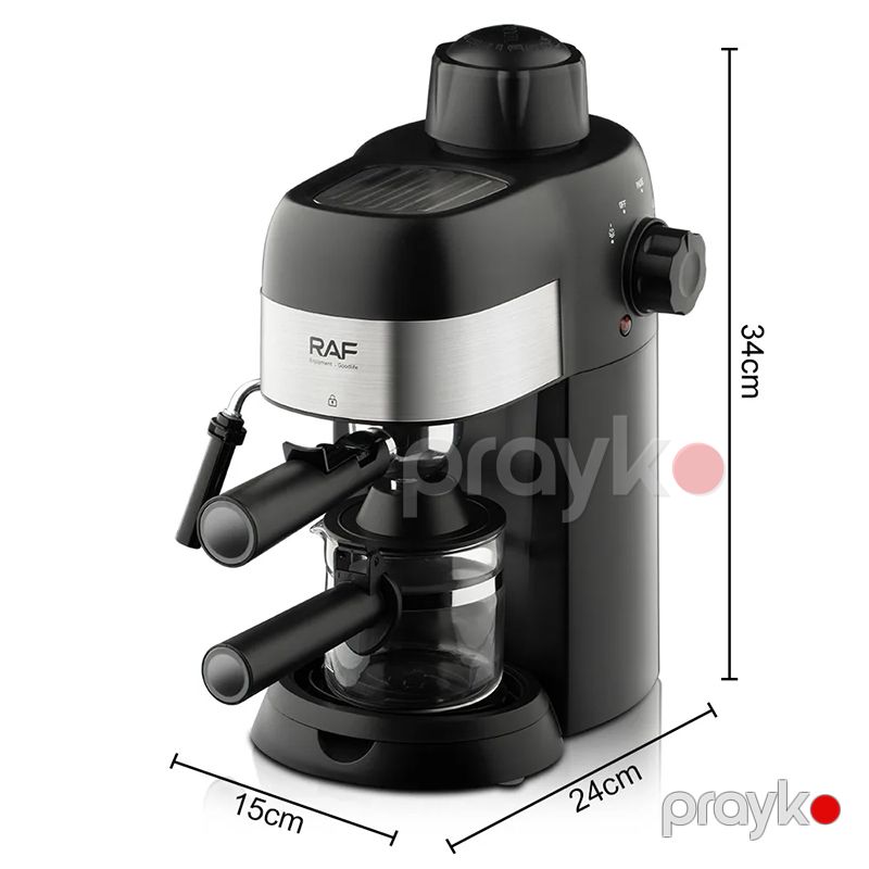 RAF Espresso Qəhvə Maşını 800W Çoxfunksiyalı Peşəkar 4 Fincan Damcı Kafe Espresso Maşını — Digər mətbəx texnikası, Bakı (6)