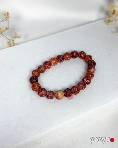 Qolbaq qadınlar üçün Gemstone_086 əqiq, narıncı — Bakı
