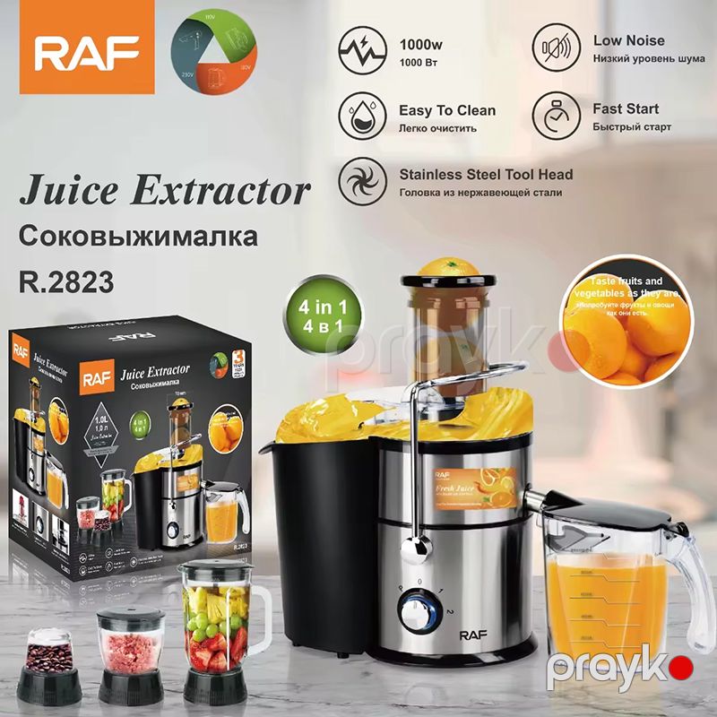 RAF R.2823 Elektrikli Şirəçəkən 4-ü 1 Arada Şirəçəkən Blender Üyüdücü Doğrayıcı Başlıqlı 1000W — Digər mətbəx texnikası, Bakı (3)
