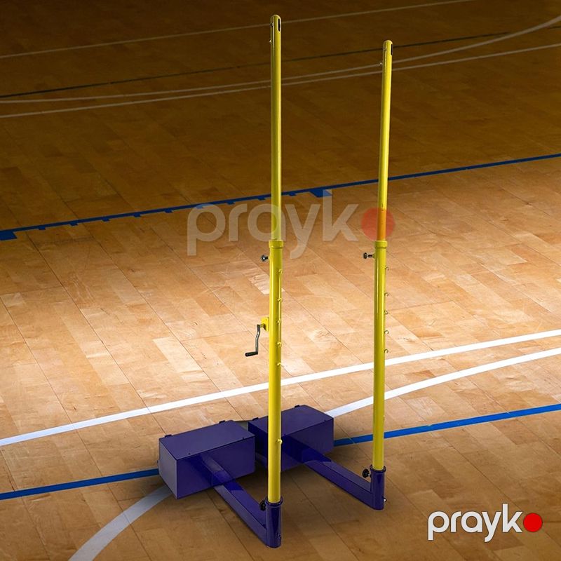 Voleybol Dirəkləri Hündürlüyü Tənzimlənən Təkərli Voleybol Toru Stend — İdman, hobi, istirahət, Bakı (6)