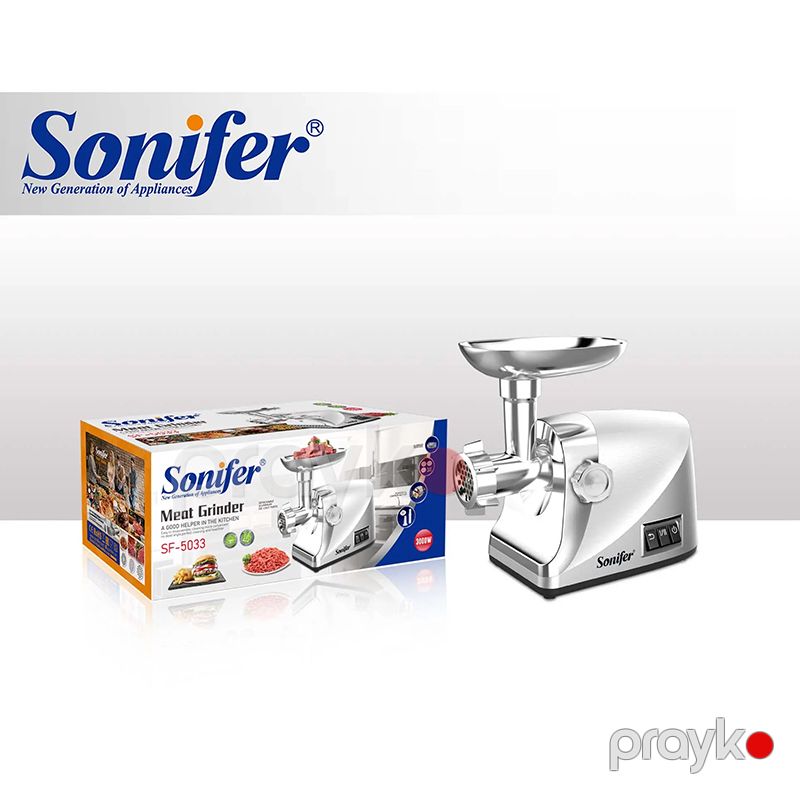 Sonifer SF-5033 Çoxfunksiyalı Ətçəkən Maşın Elektrikli Ət Maşını 3000 W — Digər mətbəx texnikası, Bakı (2)