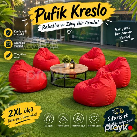 Puf kreslo 3 — Bakı