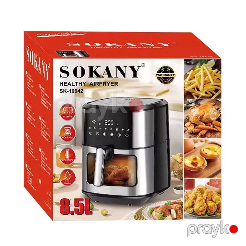 Sokany SK-10042 Elektrikli Qızartma Maşını Fritöz Böyük Tutumlu Airfryer 8,5 L — Digər mətbəx texnikası, Bakı (2)