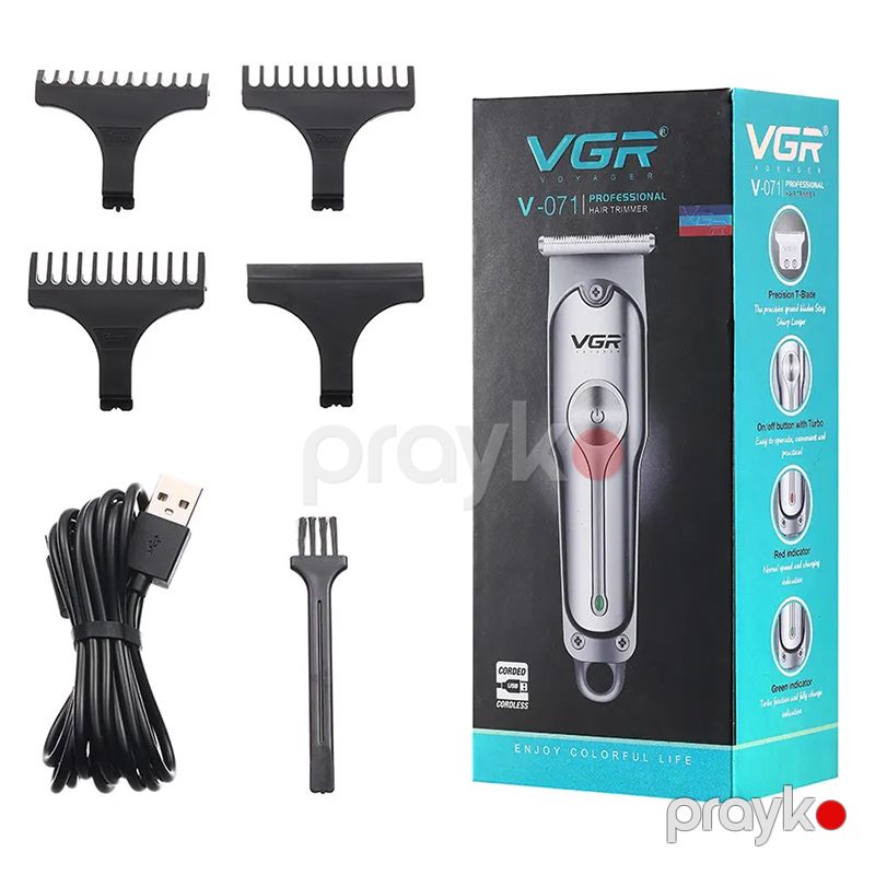 VGR Yüksək Keyfiyyətli Saç Kəsmə Makinası USB Təkrar Doldurula Bilən Professional Elektrikli Saç Kəsmə Makinası — Usturalar, trimmerler və epilyatorlar, Bakı (7)