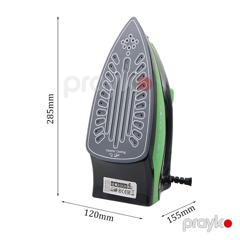 Yüksək Keyfiyyətli Haeger Buxarlı Ütü 2200 Wt Gücə Məxsus Seramik Buxarlı Ütüsü HG-1225 — Ev texnikası, Bakı (7)
