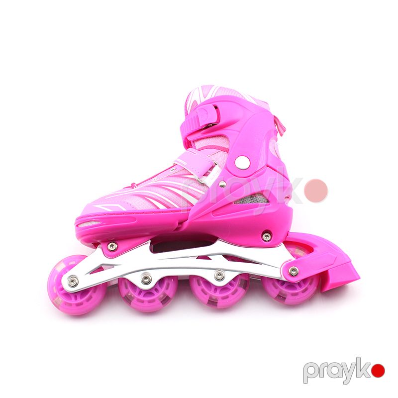 FeiBao Tənzimlənən LED Flaş Roller Skating Shoes Rolik Pink Feibao Rolik — Geyim, ayakkabı, aksesuarlar, Bakı (3)