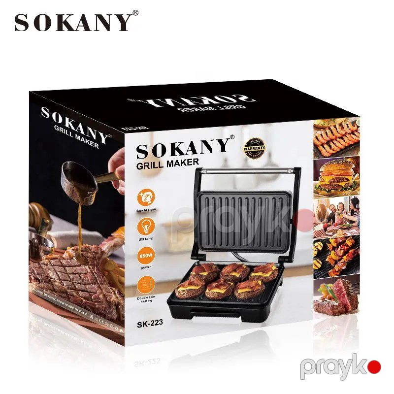 Sokany 750W Gücə Malik Vafli Hazırlayan Toster Səhər Yeməyi Üçün Waffle Maker — Toster və vaflyasıcı, Bakı (6)