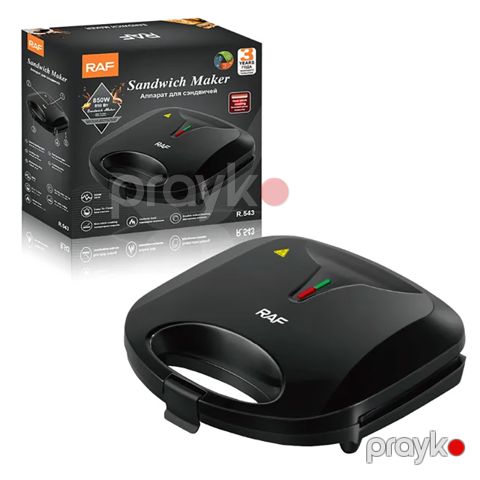 Çoxfunksiyalı RAF Toster R.543 850W Elektrikli Sandviç Maşını Yapışmayan İki Terefli Qril Toster — Bakı