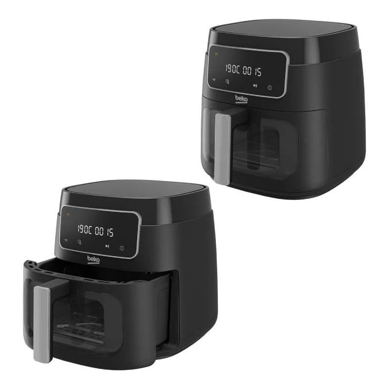 Beko FRL 3374 B Air Fryer Yüksək Güclü Beko Fritöz Airfryer Yağsız Dərin Fritöz Avtomatik Proqram, LED Ekran — Ev texnikası, Bakı (3)